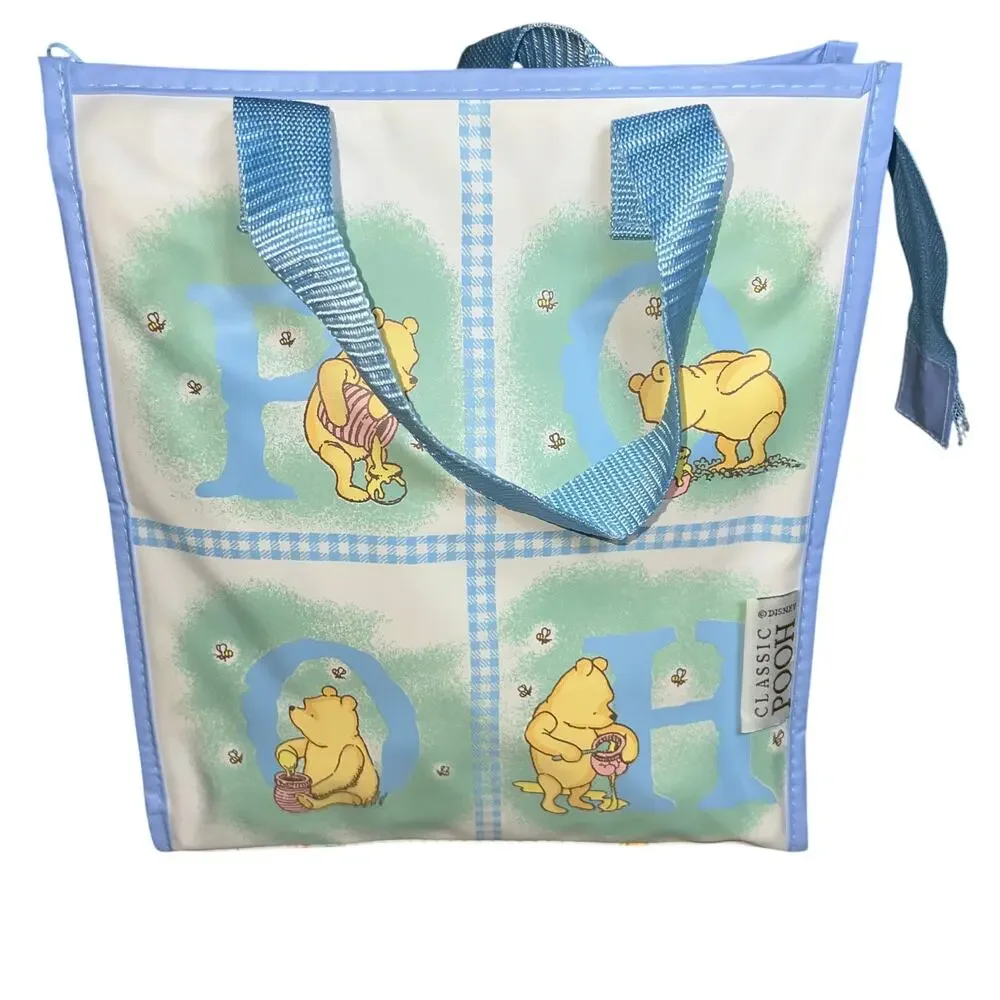 Disney's Classic Winnie the Pooh Mini Diaper Bag rattle, brush Accessories blue